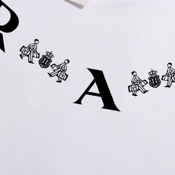 PRD T-shirt Bicycle Print White