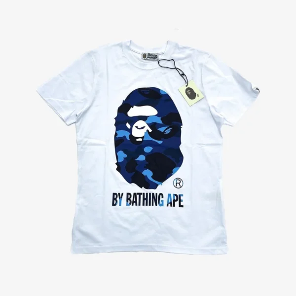 BP T-Shirt by Bathing Ape White/Blue