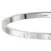 THIN LOVE BRACELET WHITE GOLD