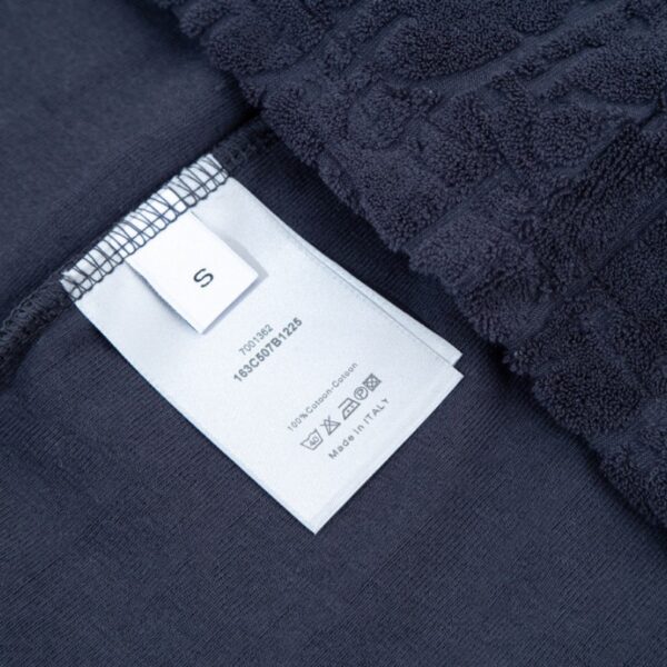 wefef0136-7.jpg CD T-shirt Embossed Monogram Navy